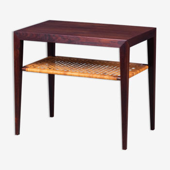 Side table in rosewood by Severin Hansen for Haslev, 1950s
