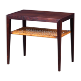 Side table in rosewood by Severin Hansen for Haslev, 1950s