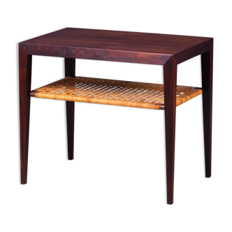 Side table in rosewood by Severin Hansen for Haslev, 1950s