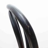 Satelliet 16/C orange and black vintage bistro high chair