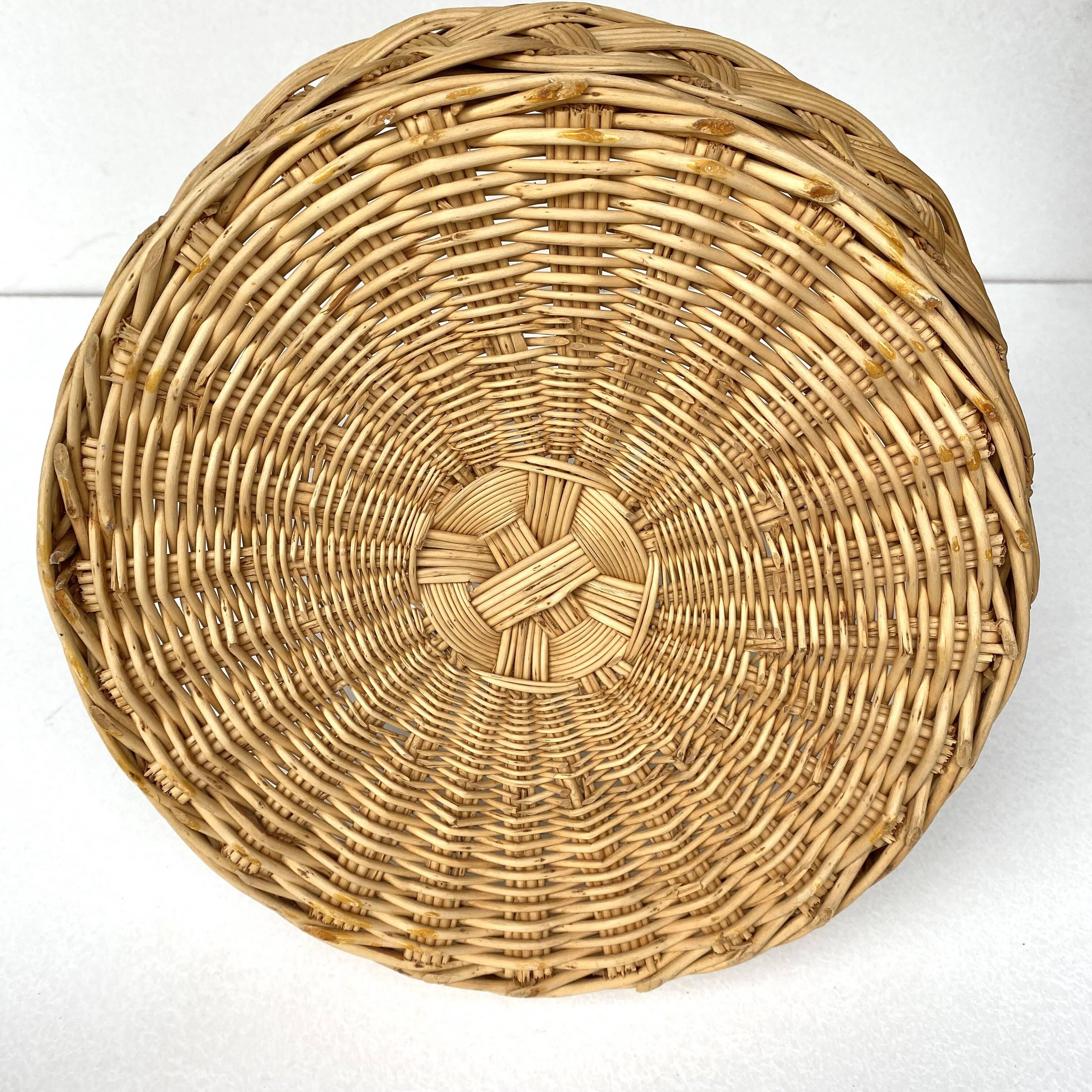 Vintage wicker basket