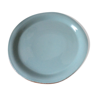 Vietri turquoise round dish