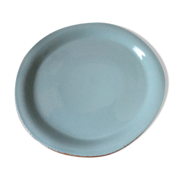 Round turquoise Vietri dish