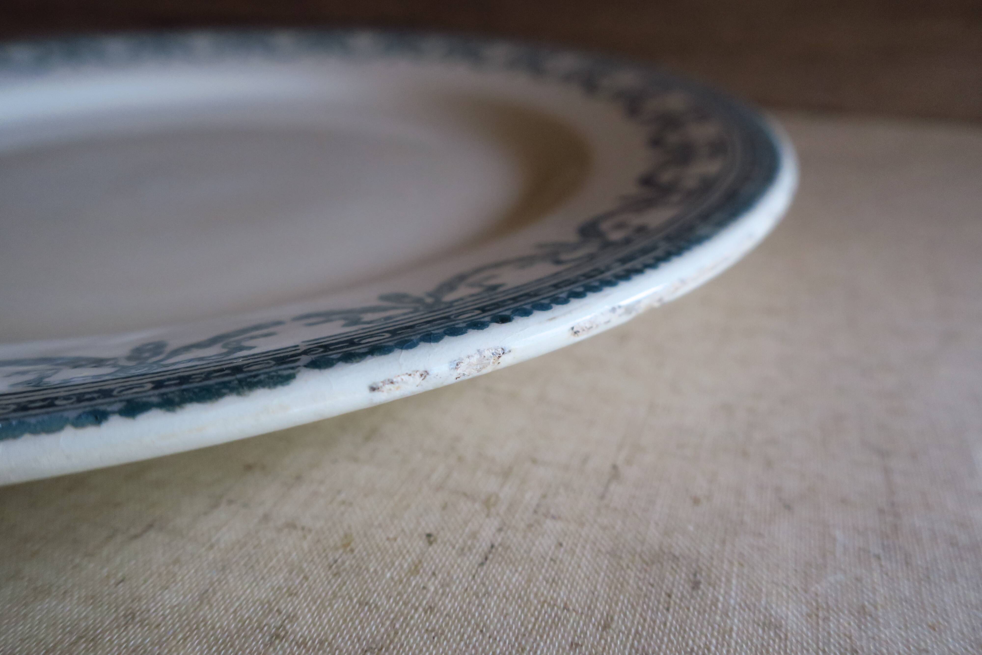 Antique ironstone plate