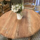 Round farmhouse coffee table