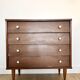 Tapered leg chest of drawers