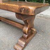 19th century solid oak farmhouse or monastery coffee table