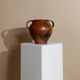 Pot à confit ancien rustique en céramique avec anses - Italie XIXe siècle - vase idéal pour une décoration de cuisine campagne, idée cadeau