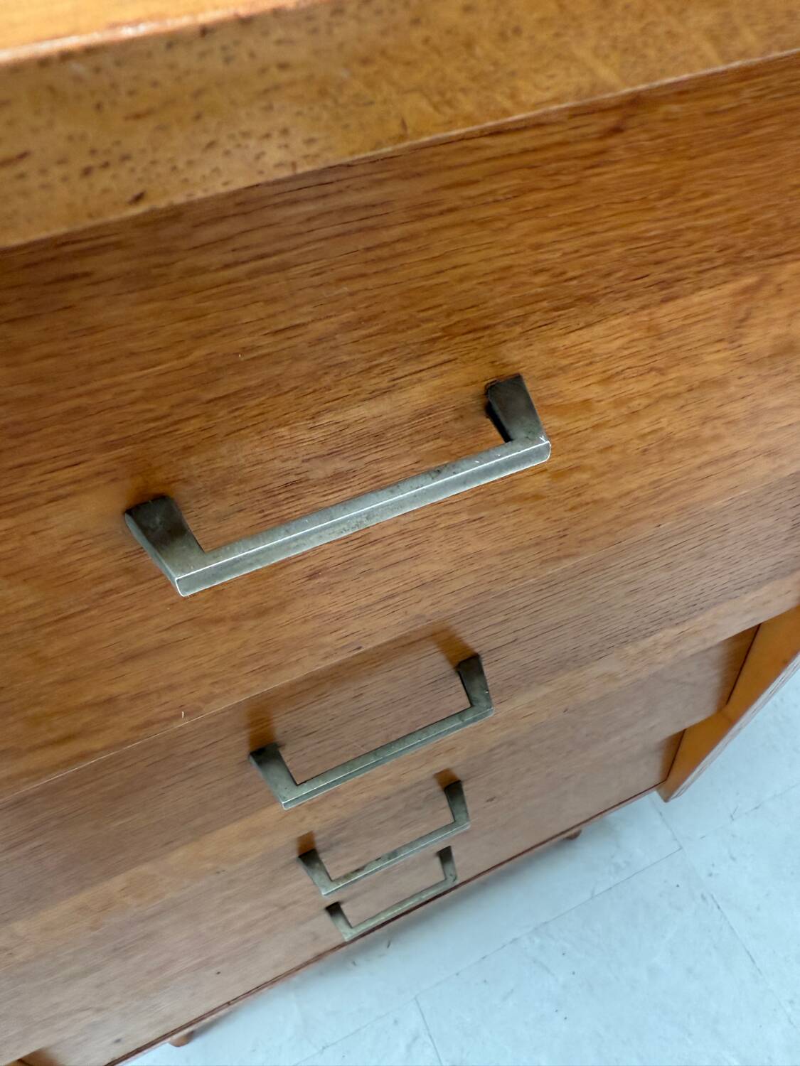 Vintage chiffonier with compass feet