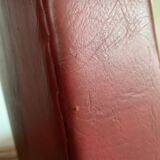 Pair of vintage burgundy red armchairs