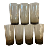 7 smoked glasses