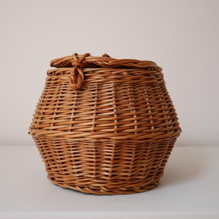 Basket box with lid or pocket tray