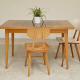 Extendable lacquered table czechoslovakia trud 1960