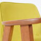 Vintage velvet armchair 366, designer J. Chierowski, restored, yellow velvet
