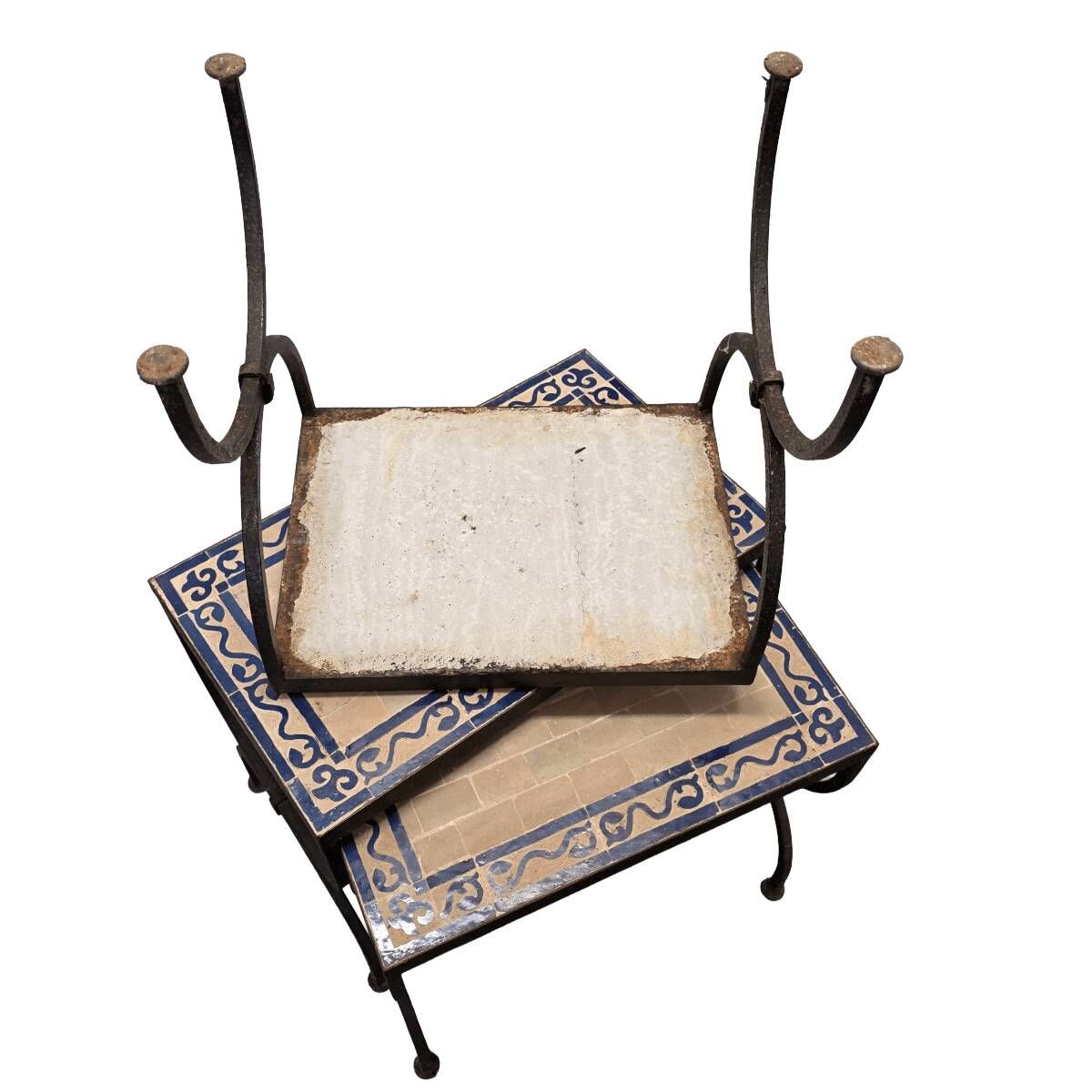 Moroccan Mimiset Of Cast Iron And Ceramic, 1960/70s