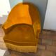 Velvet toad armchair