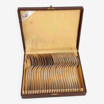 12 forks & 12 spoons silver plated 1930s