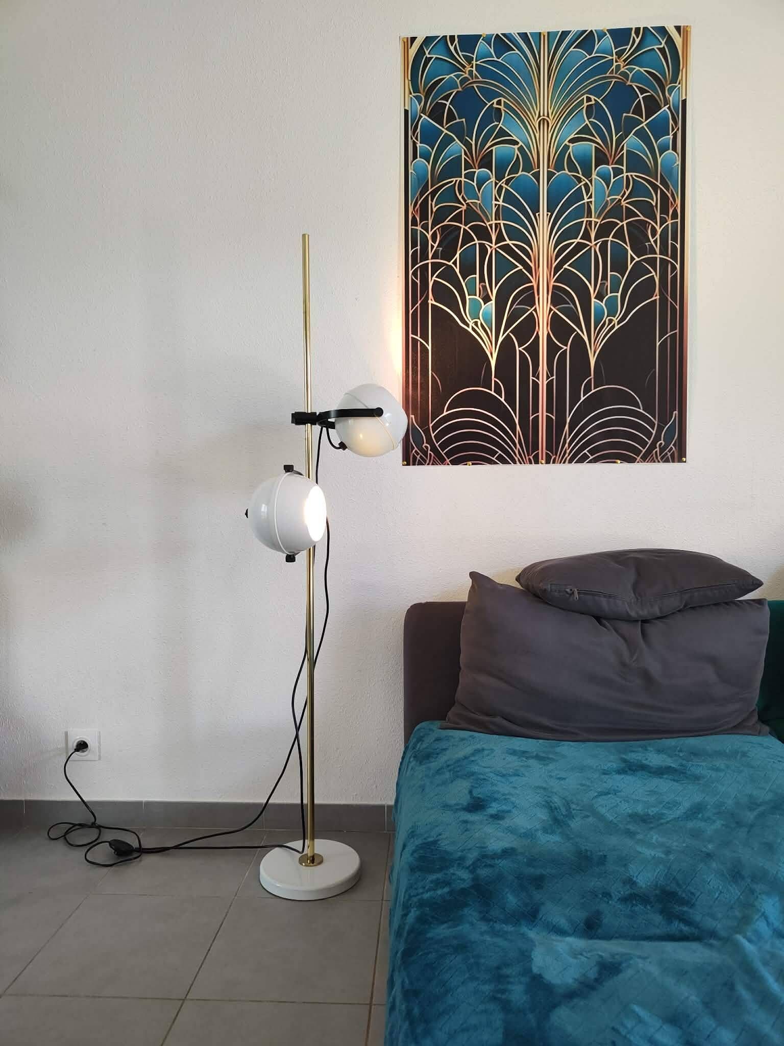 Lampadaire eyes ball 1970 vintage