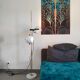 1970s vintage floor lamp eyes ball
