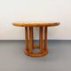 Vintage Scandinavian round dining table by Rainer Daumiller in pine from the 1960s.