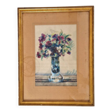 François Charles Schenckbecher (1887-1946) - Watercolor on paper - Flowers