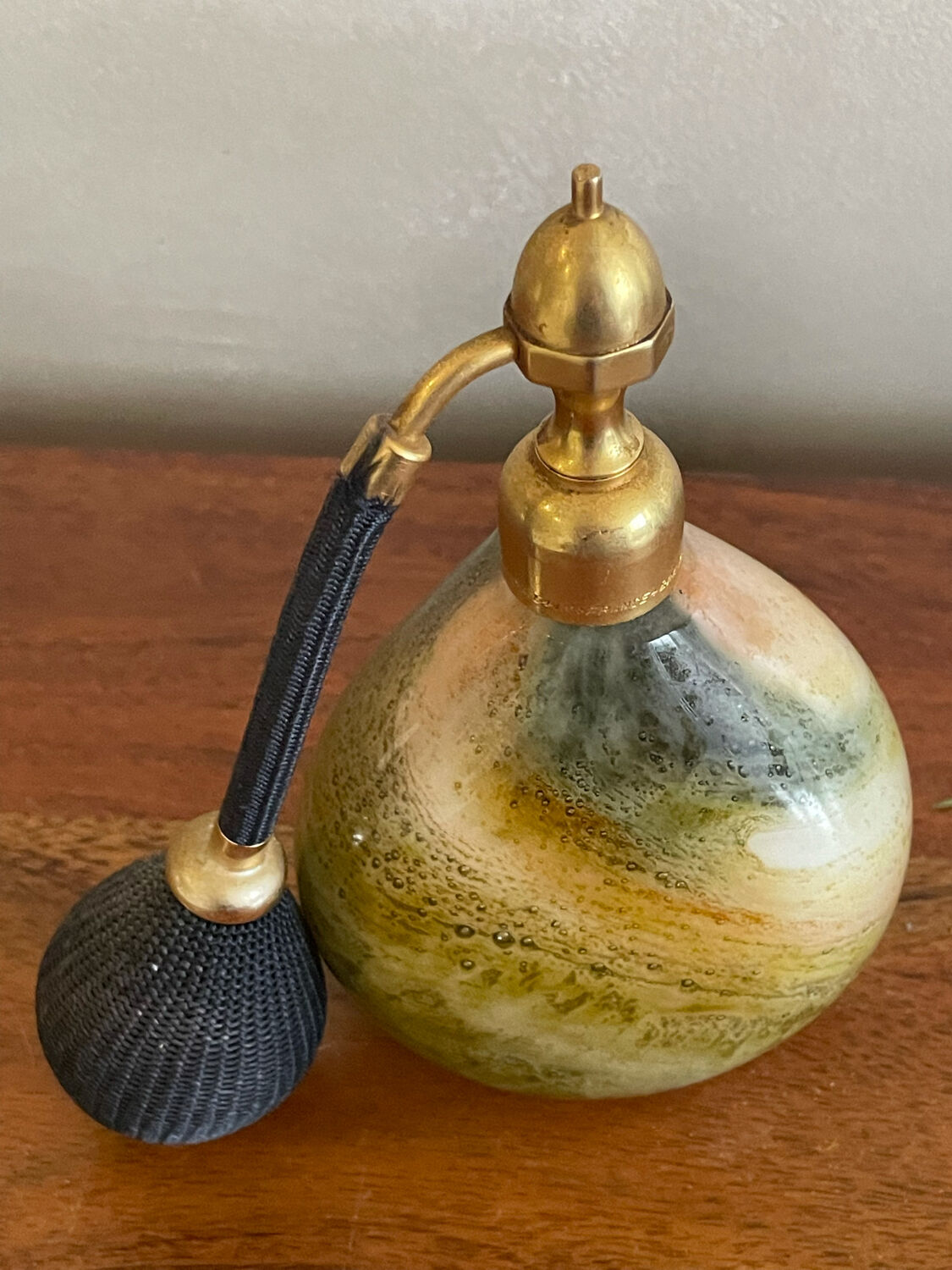 Perfume bottle with pear