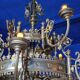 Large Antique Metal Chandelier