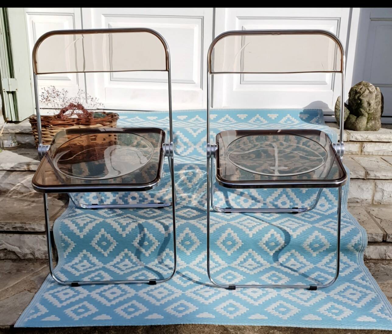 2 Folding chairs by Giancarlo Piretti for Castelli, Italy