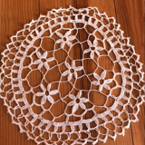 Napperon fait main en coton état neuf diamètre 28 cm
