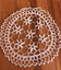 Handmade cotton placemat in new condition diameter 28 cm