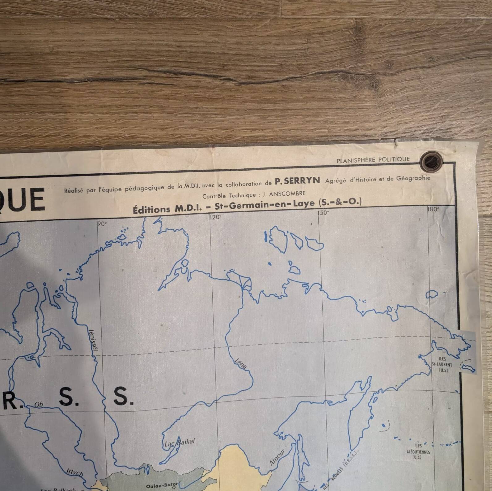 School map / political planisphere and economic planisphere