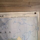 School map / political planisphere and economic planisphere