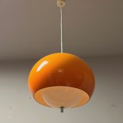 Harvey Guzzini Burgos Pendant Lamp - Rare Space Age Italian Design Hanging Lamp 60s 70s
