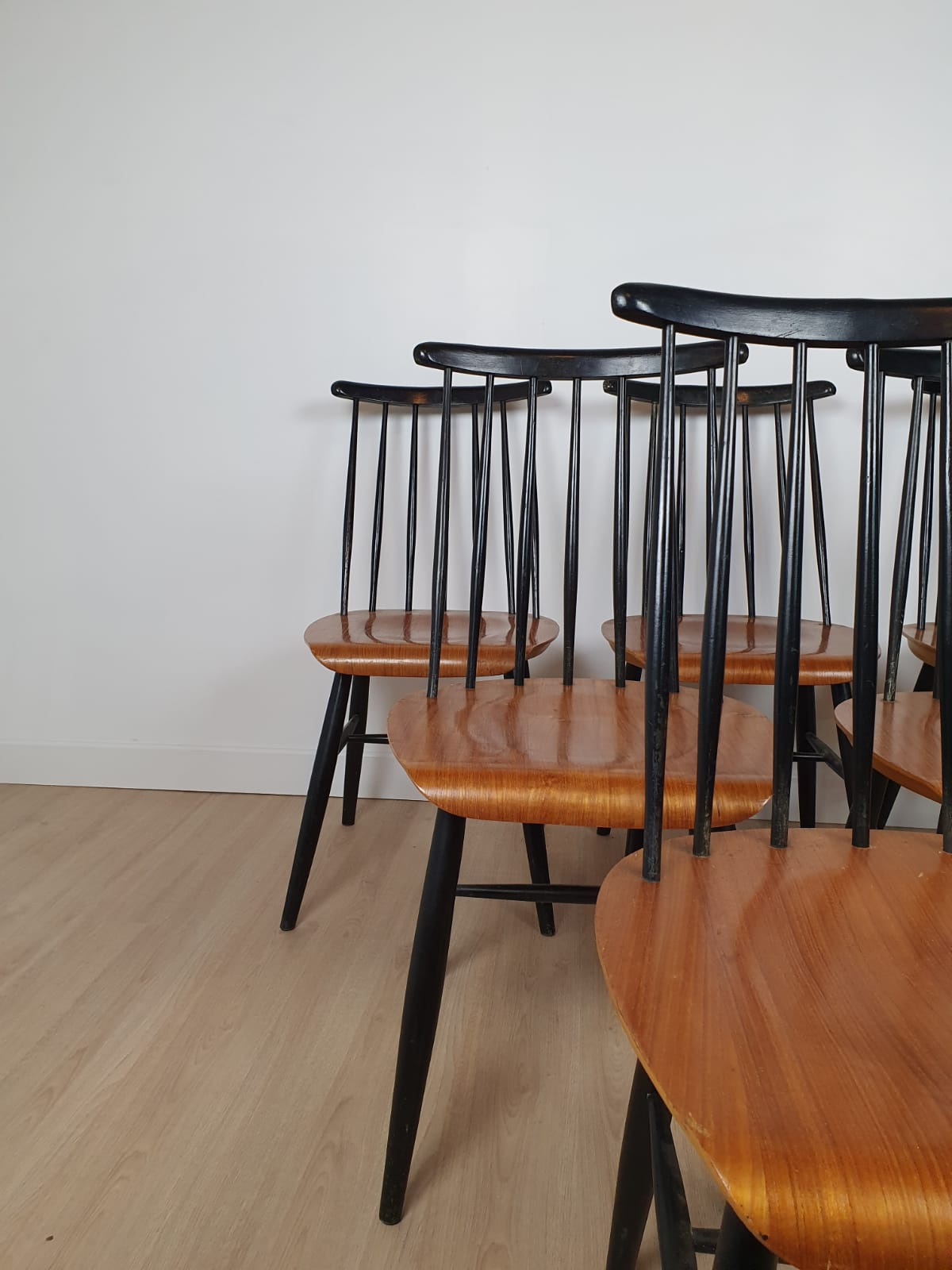 Set 6 Fanett chairs by Ilmari Tapiovaara