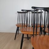 Set 6 Fanett chairs by Ilmari Tapiovaara