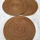 3 wicker and bamboo placemats