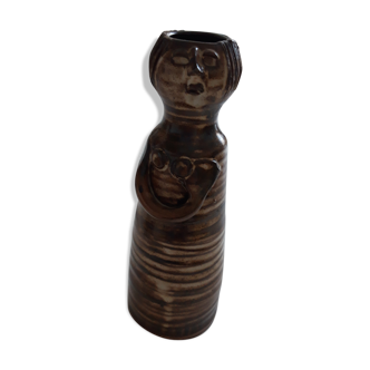 Ceramic woman vase Jacques Pouchain