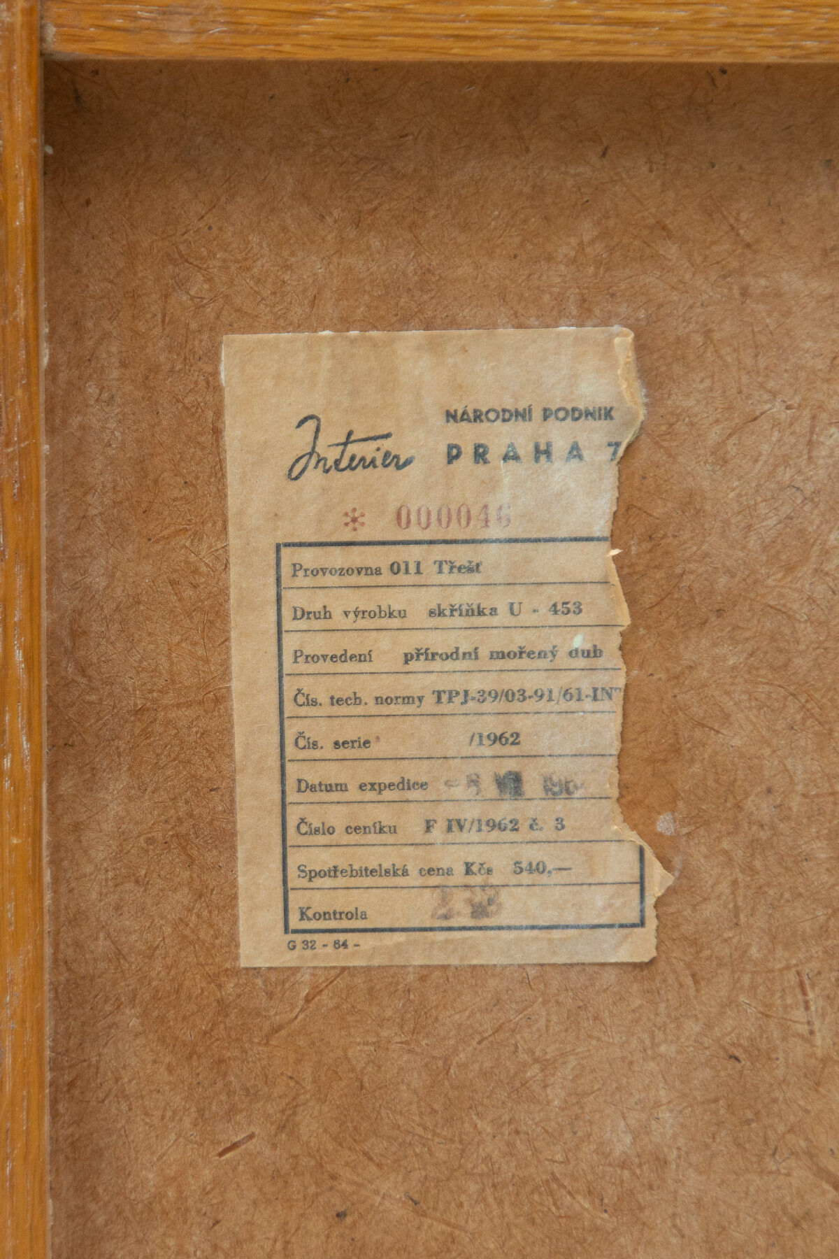 Mid century chest of drawers U-458 by Jiri Jiroutek Czechoslovakia, 1960´s