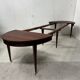 Louis XVI style bandeau table with 6 XIX century tapered legs.