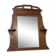 Molded and carved wooden trumeau