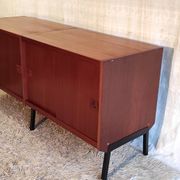 Modernist enfilade in teak by René-Jean Caillette for Charron - mid 20th century.