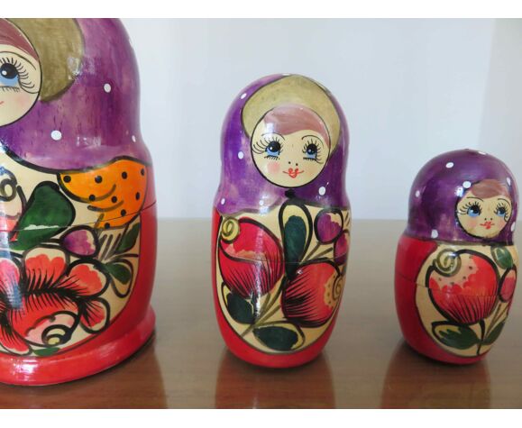 4 poupées russes " Matriochkas " années 70
