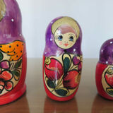 4 Russian dolls " Matryoshkas " 70s