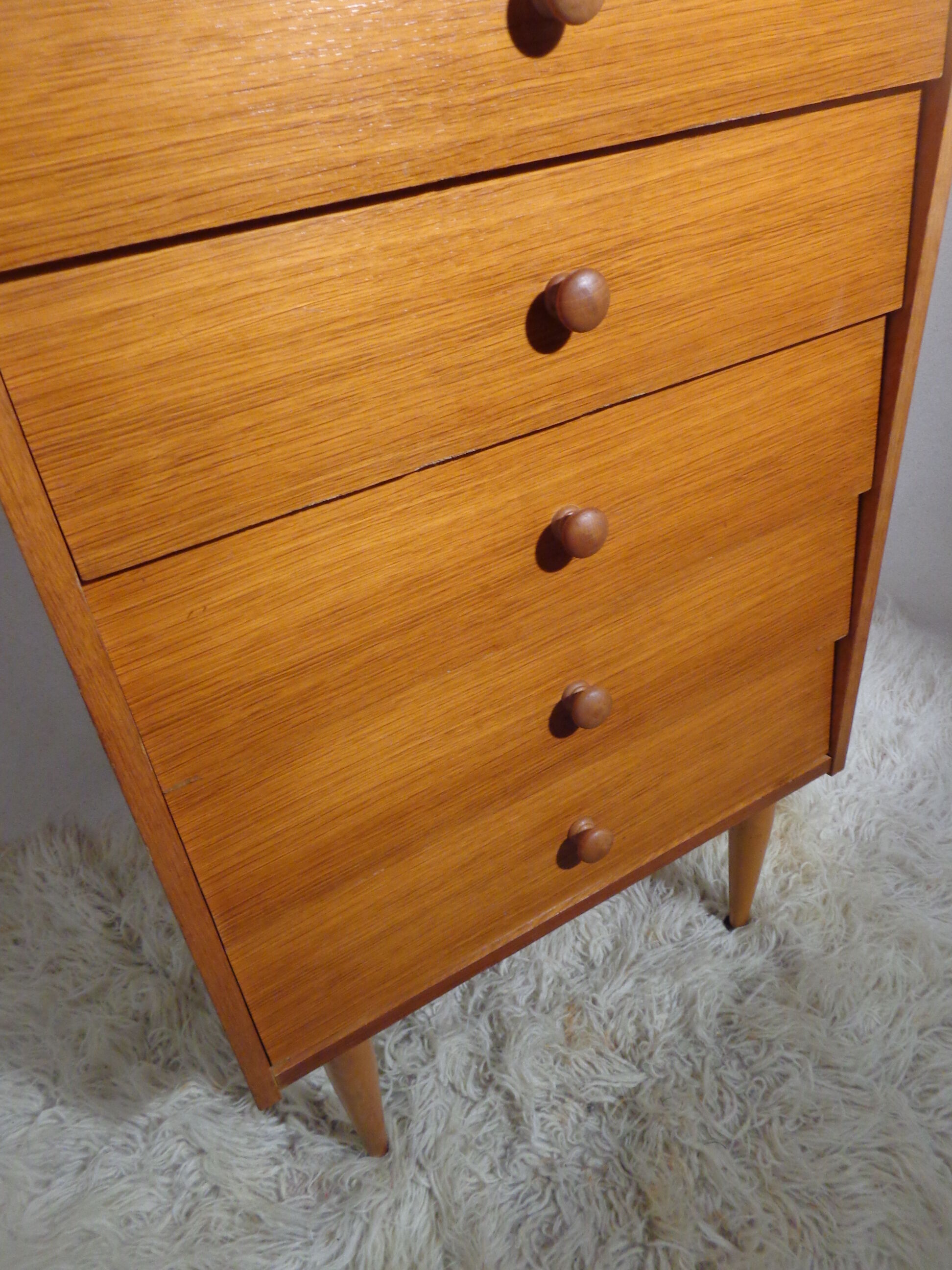 Vintage 1960s light wood clothing