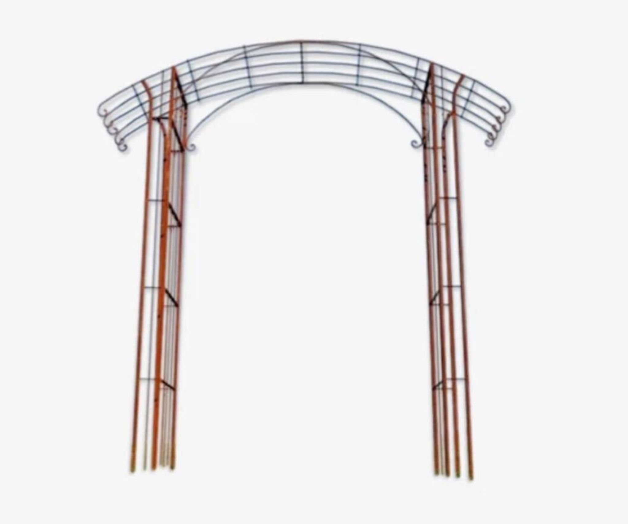 Arche de jardin en fer forgé