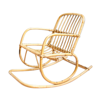 Rocking flesh child rattan