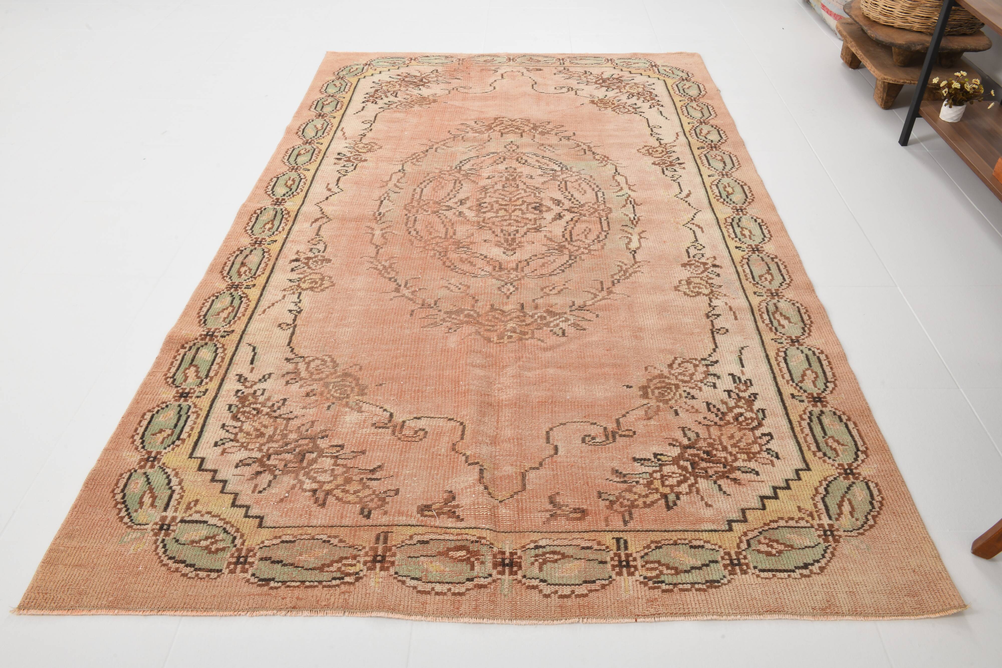 5x9 Copper Brown Oriental Persian Rug 166x273Cm
