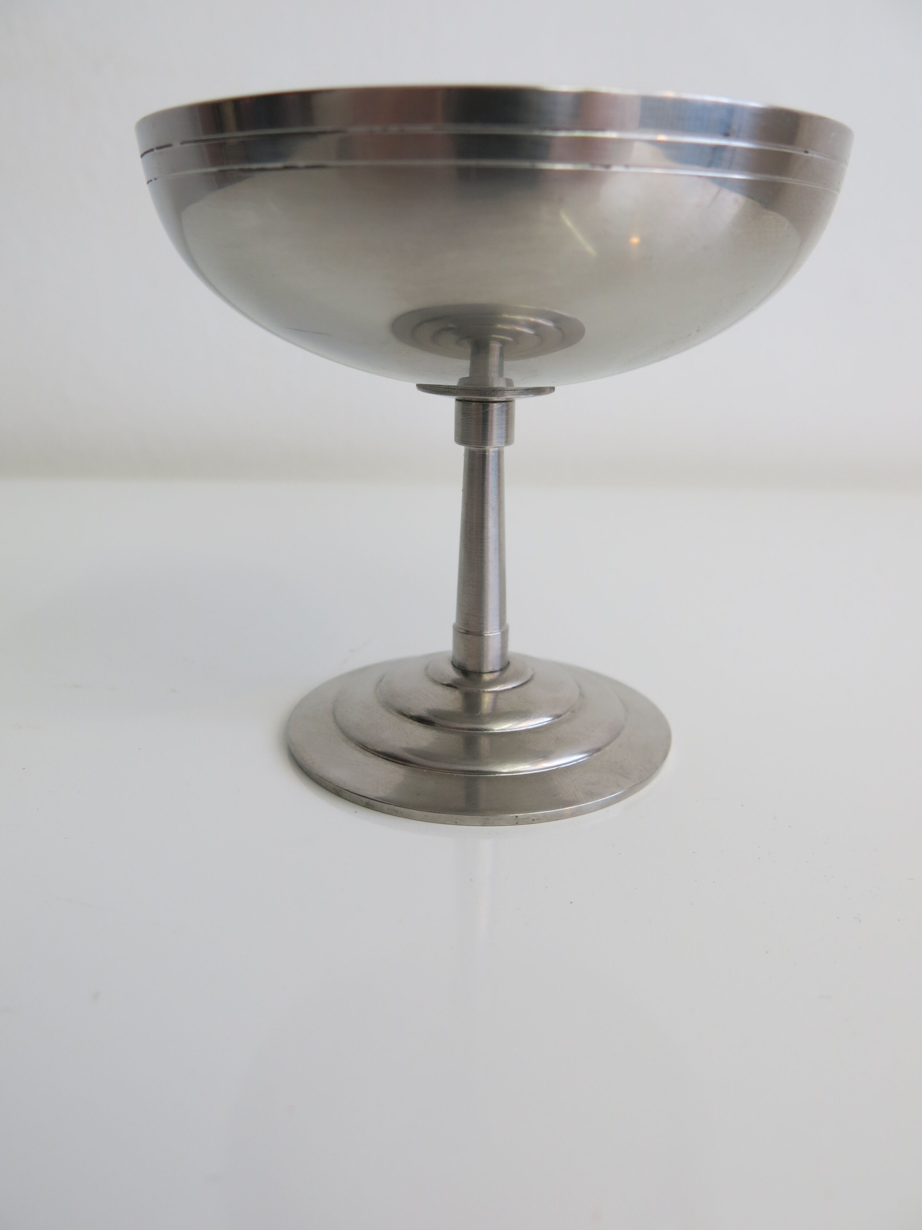 Set of six stainless steel ice cups by Letang Rémy