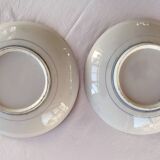 2 large Japanese plates with rare “Inban” decoration