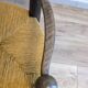 Véritable fauteuil bas style  Dudouyt en chêne, années 40